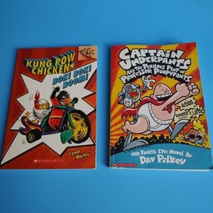 Comics books kung pow chicken and captain underpants exelent Condition